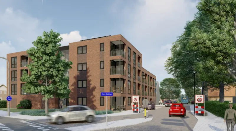 22 appartemeten aan de Burgemeester Backxlaan Nieuwleusen
